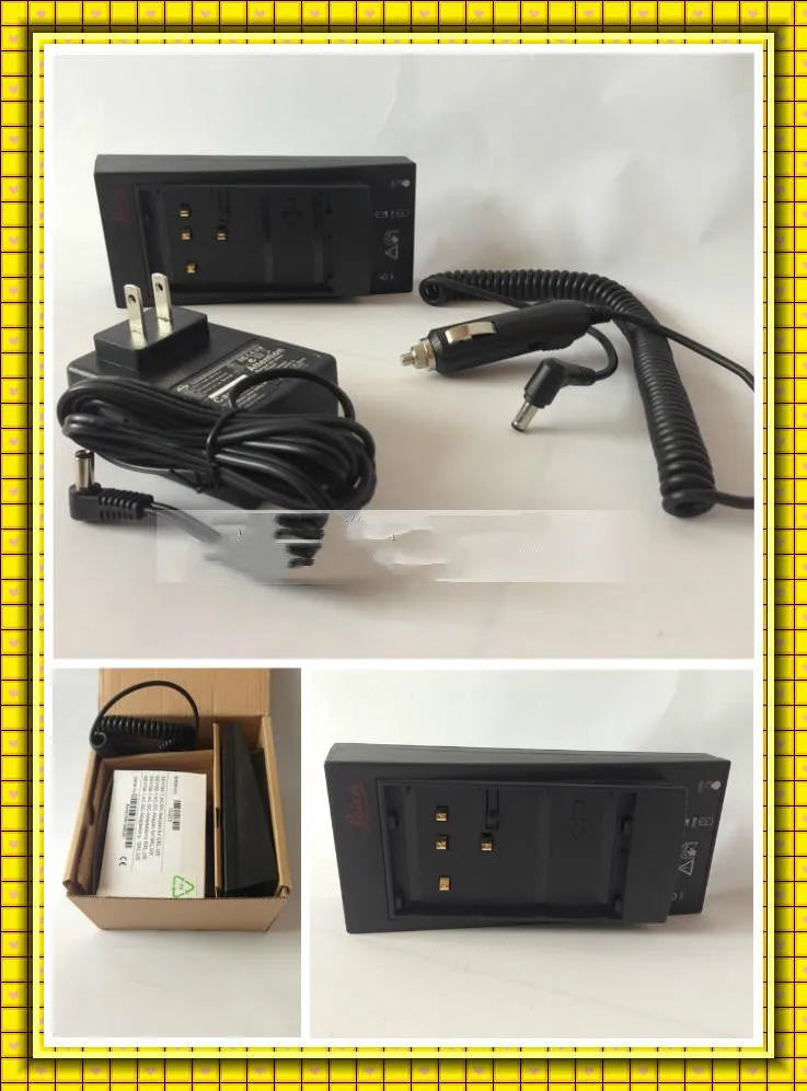 GKL112 model compact white 220V car charger with US plug on a wooden workbench.