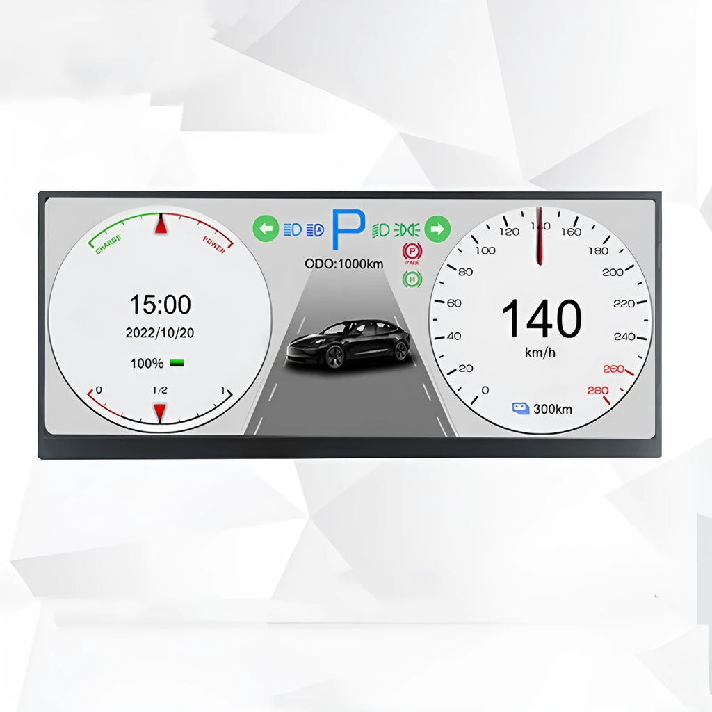 12.3-inch vehicle navigation display screen with HD resolution for car central control systems
