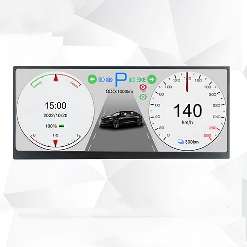 12.3-inch vehicle navigation display screen with HD resolution for car central control systems