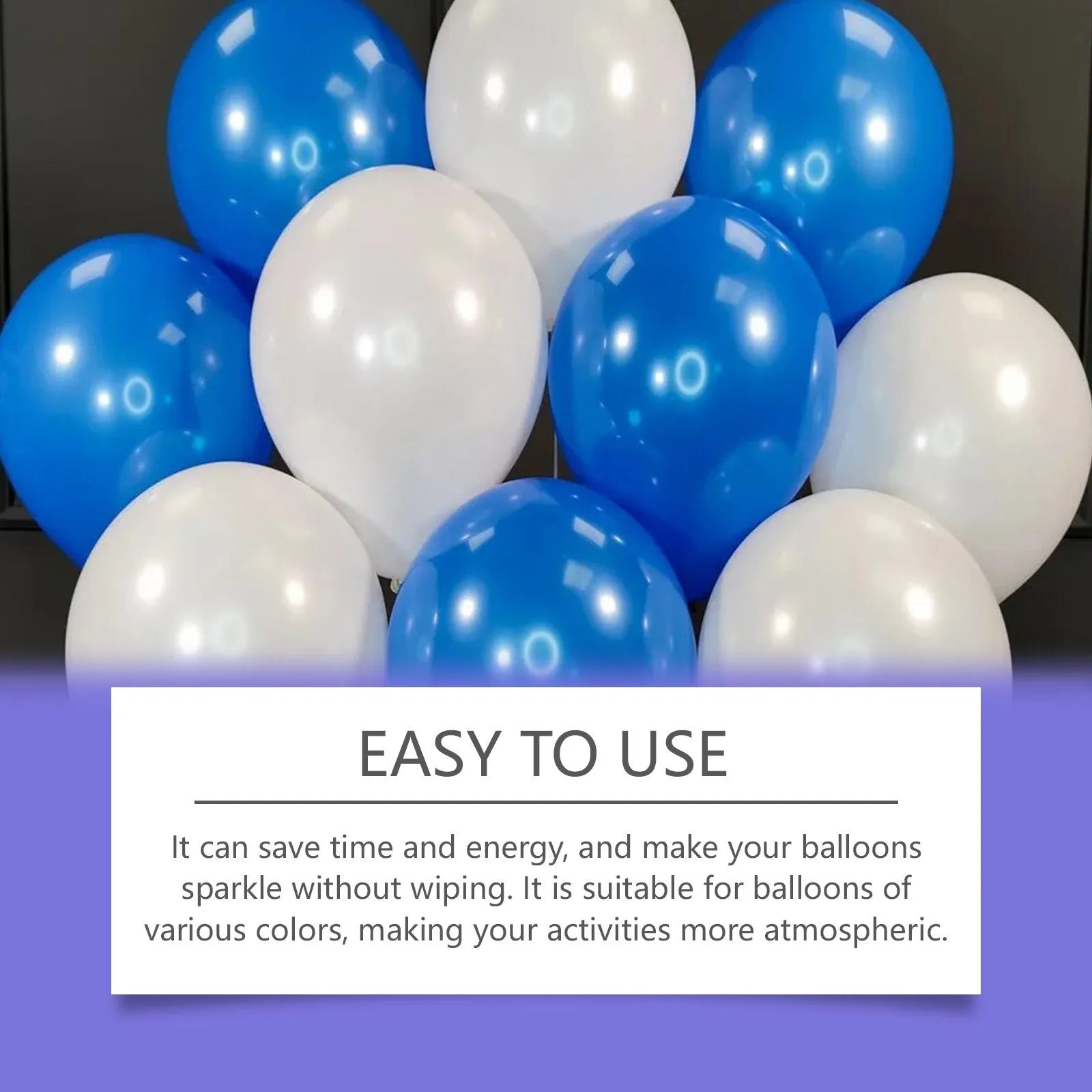 100ml Balloon Shiny Spray bottle for creating lasting lustre on party balloon surfaces