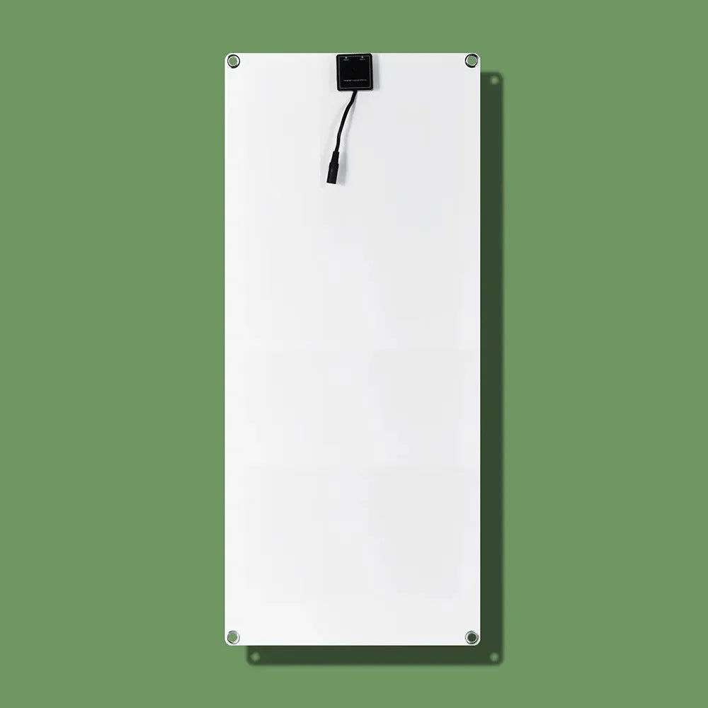 30W semi-flexible solar panel for outdoor USB charging and automotive battery power