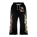 ChampionEagle black mid waist sweatpants for men and women, sports leisure trousers, full length