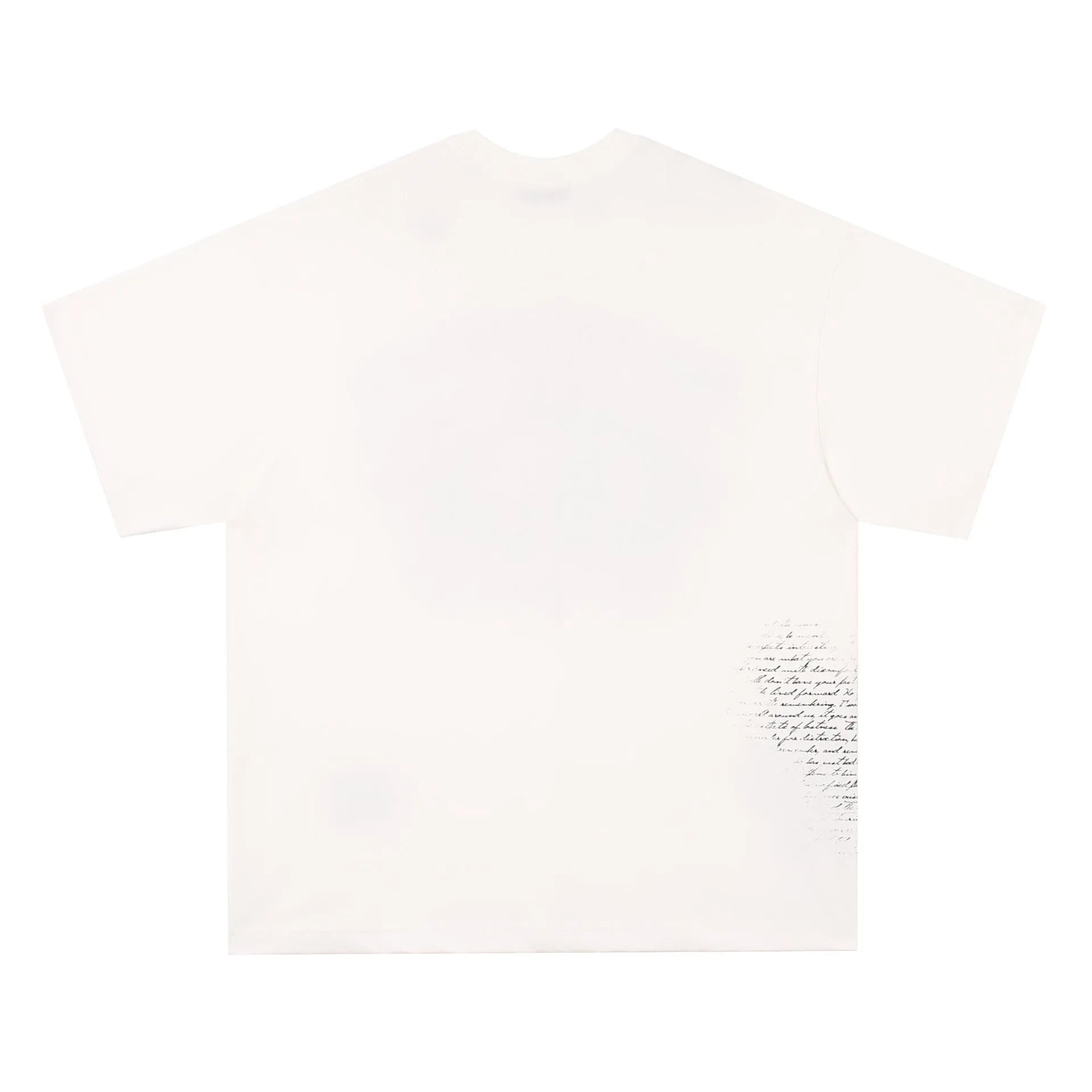 American retro hip hop gothic T-shirt with printed letters in pure cotton