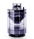 Grey automatic air-driven fish tank fecal filter with non-woven fabric for cleaning waste