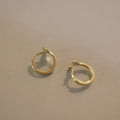 S925 sterling silver fishtail hoop earrings in gold and white gold finishes
