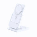 Three-in-one magnetic power bank with folding bracket charging iPhone 12-14 Apple Watch and AirPods wirelessly