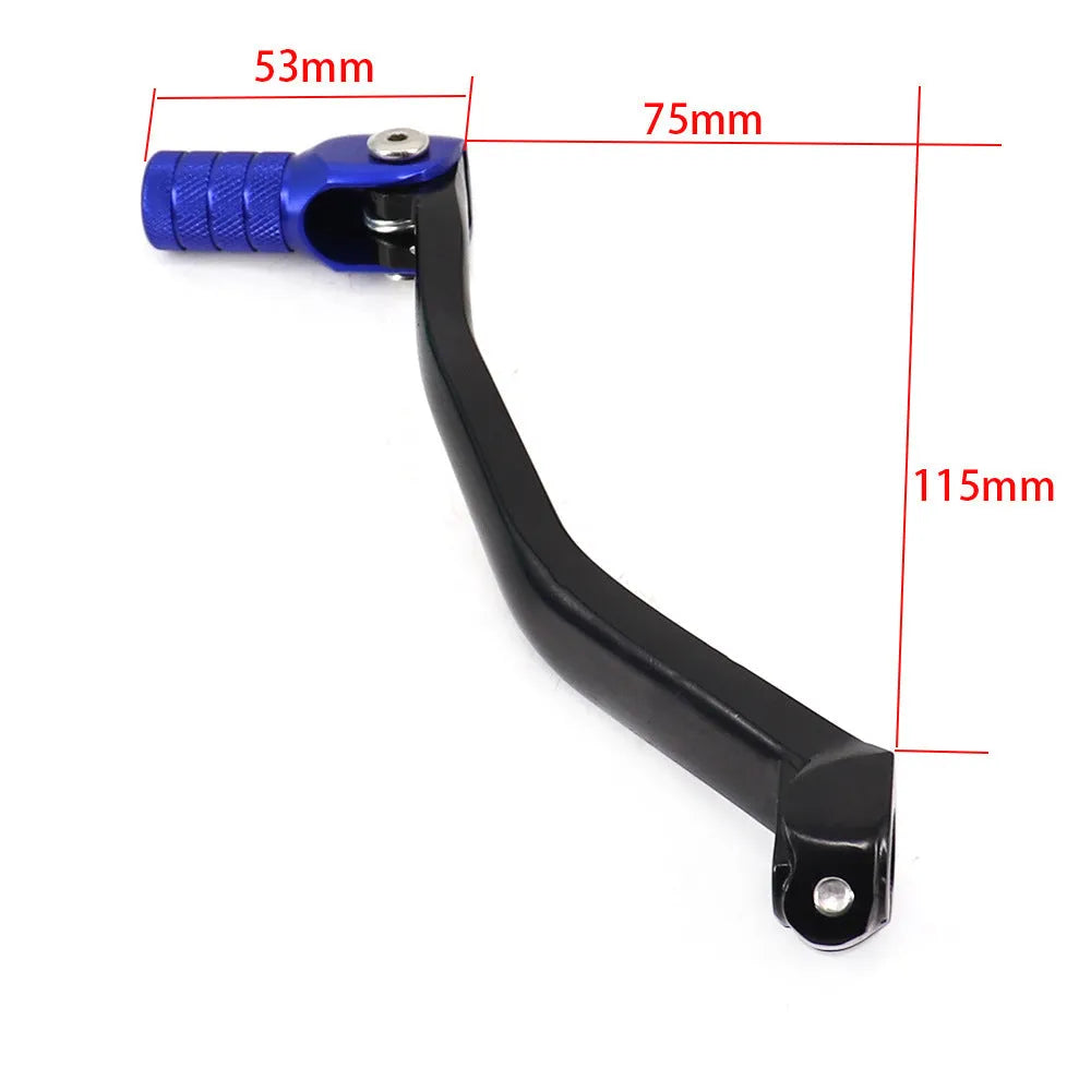 YZF variable gear lever for YZ125 and YZ250 motorcycles with adjustment mechanism