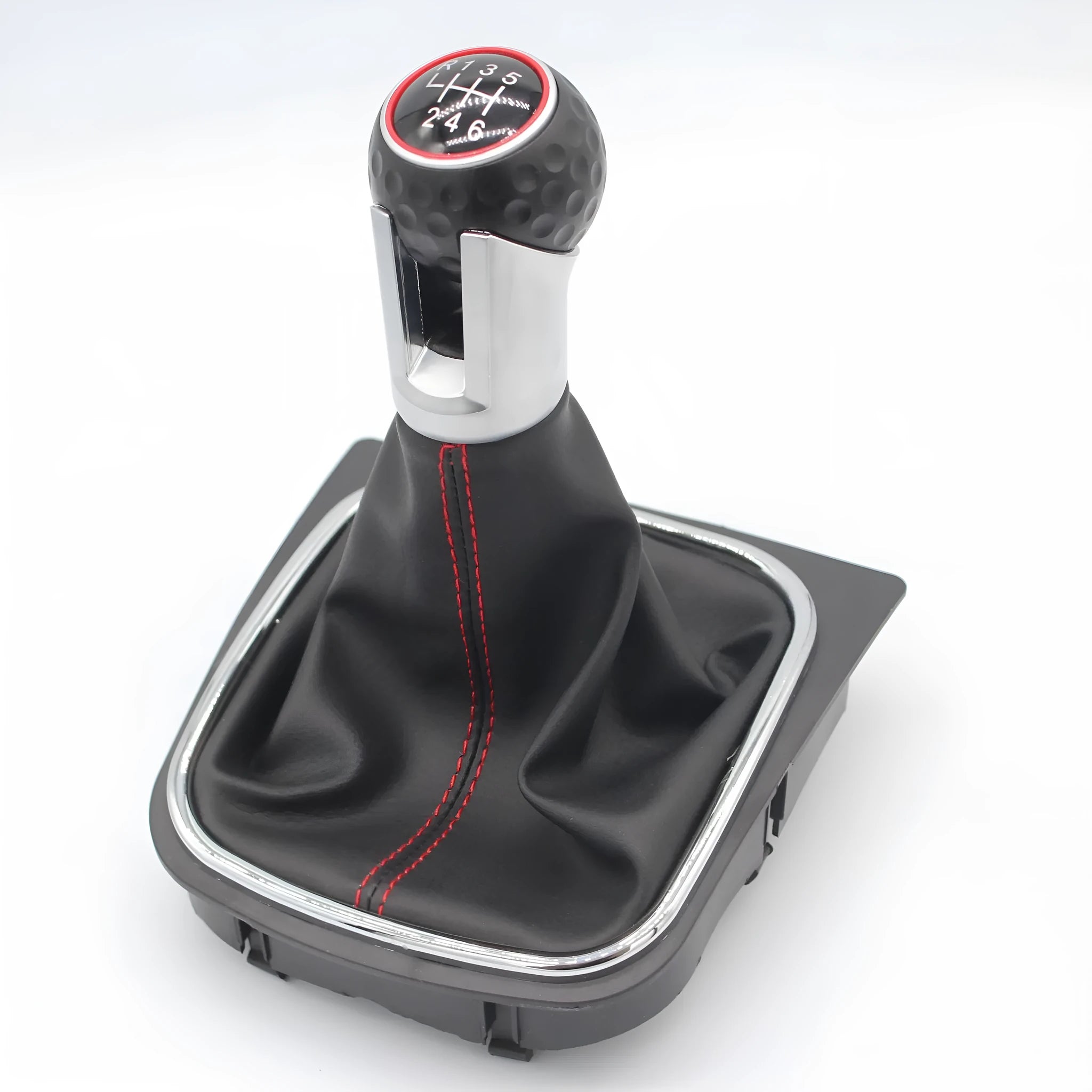 Leather gear lever handball cover dust boot for Volkswagen Golf manual transmission cars.