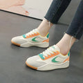 Women's floral print casual sneakers in three colour options with low-top design