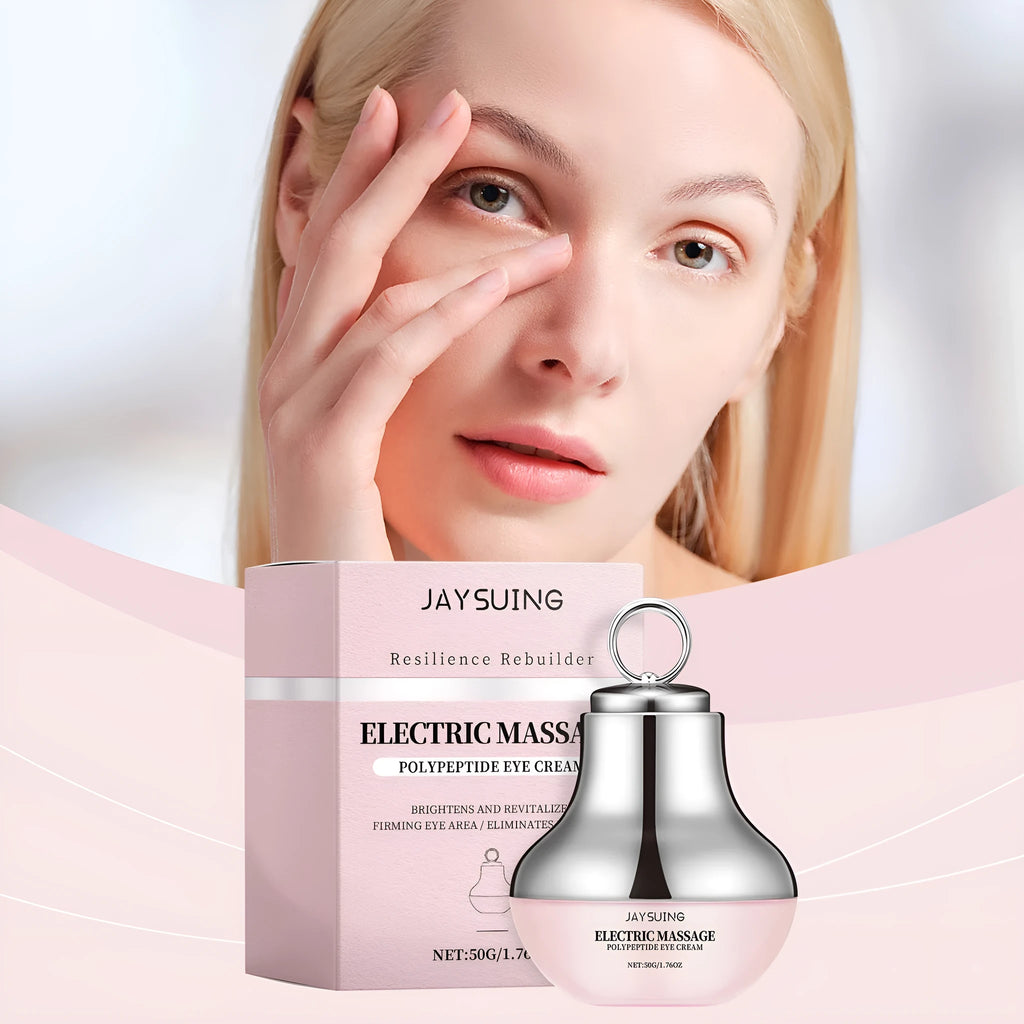 Tube of electric firming eye cream with 50g net weight.