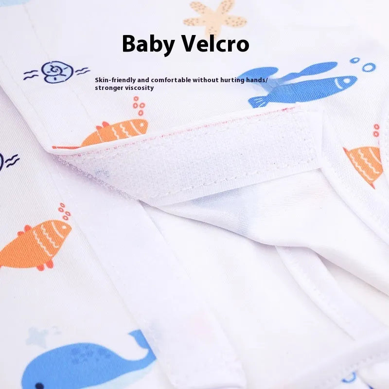 Adjustable velcro cat sterilisation recovery suit in a printed colour design, sizes S M L XL.