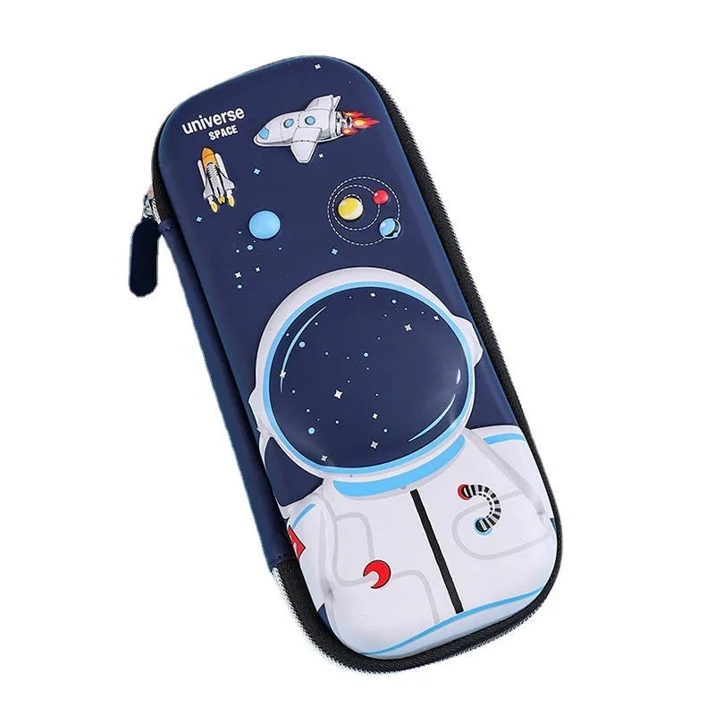 Three-dimensional cartoon EVA pencil case in astronaut design with large capacity for school children