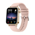 Smart watch with heart rate detection Bluetooth call 1.69 inch TFT screen silicone strap black colour