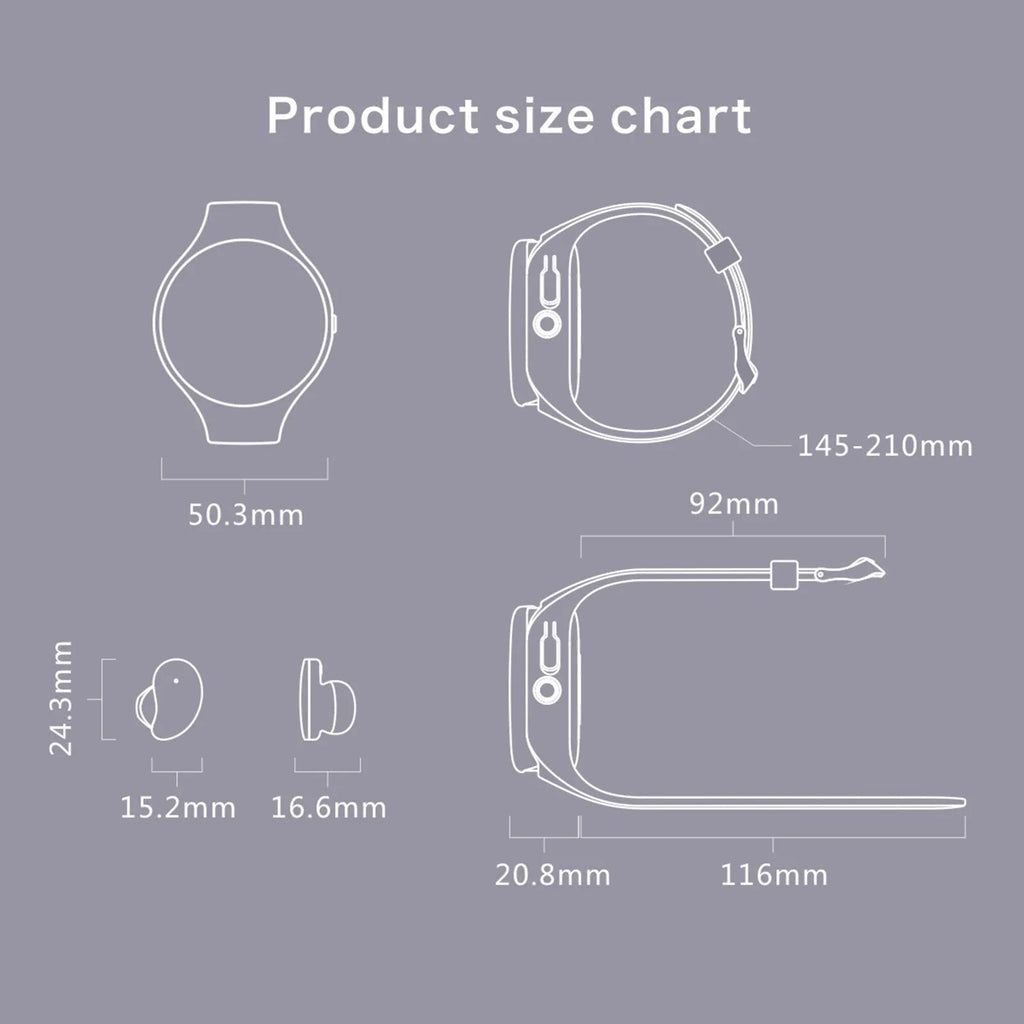 Black Bluetooth headset detached from a smart bracelet with a colour screen, showing a heart rate graph.