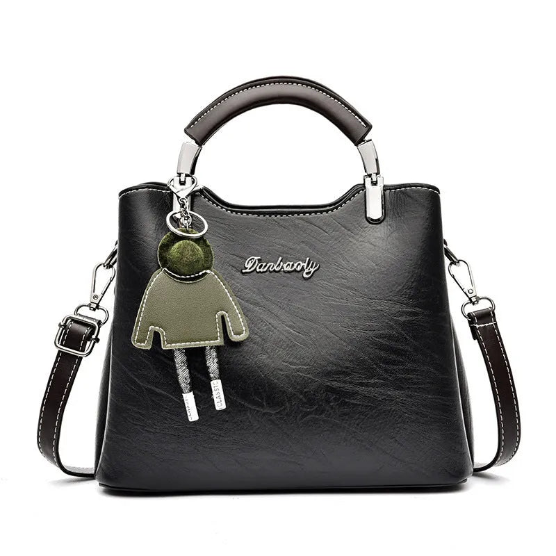 Simple Retro small handbag for women, PU crossbody bag, horizontal square shape, available in six colours