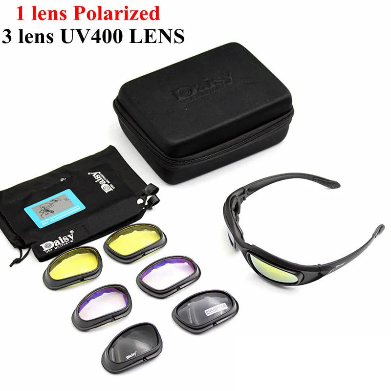 Unisex C5 polarised sport sunglasses with plastic frame and polycarbonate lenses on white background