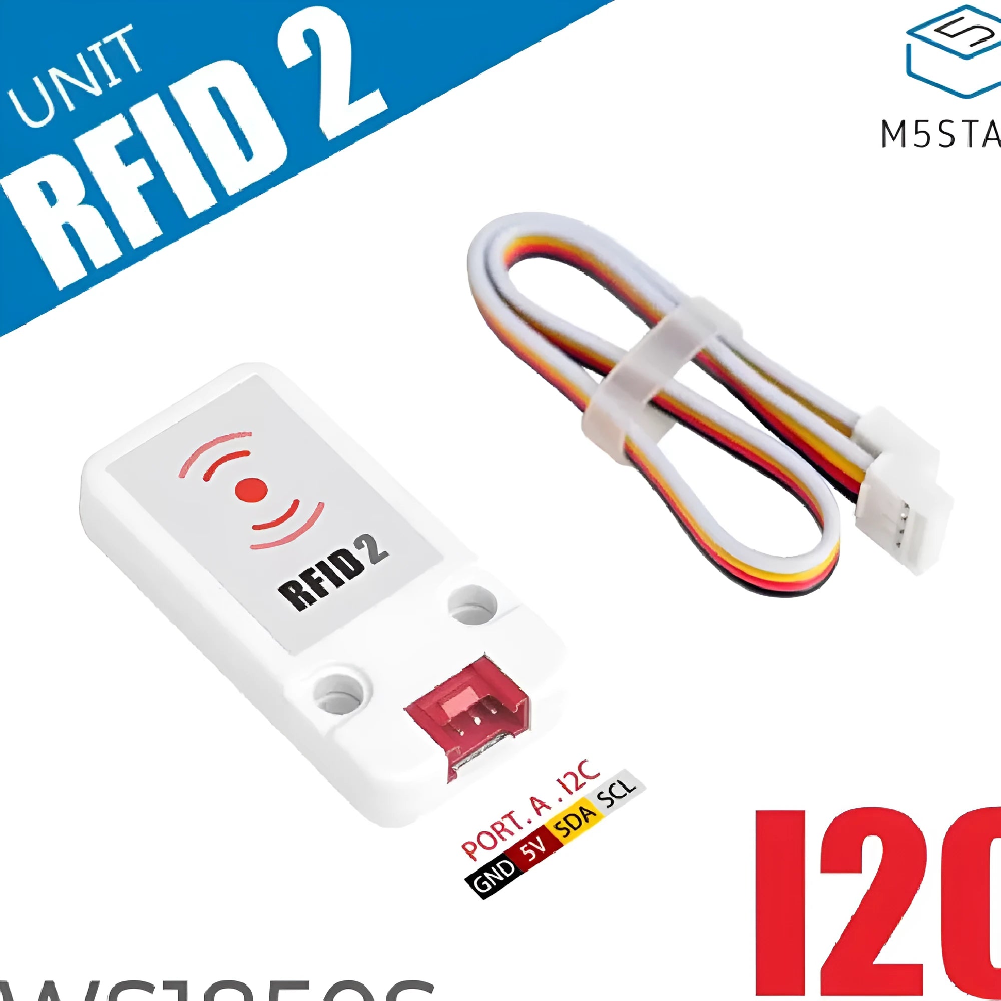 M5Stack RFID 13.56MHz sensor module with HY2.0-4P cable for IoT projects