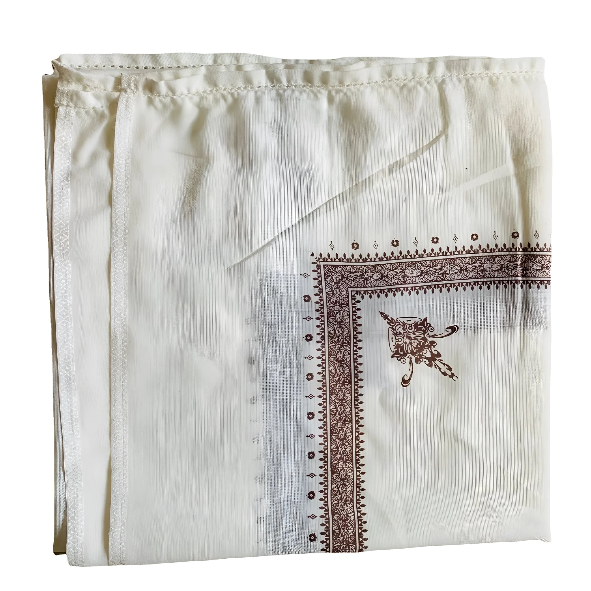 Printed polyester square scarf showing 138x138cm dimensions in assorted colours