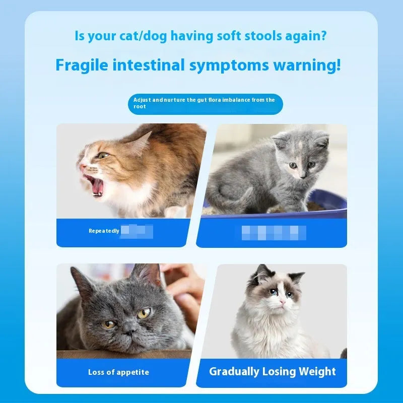 Bottle of 180 Active Probiotic Tablets pet supplement for cats and dogs.