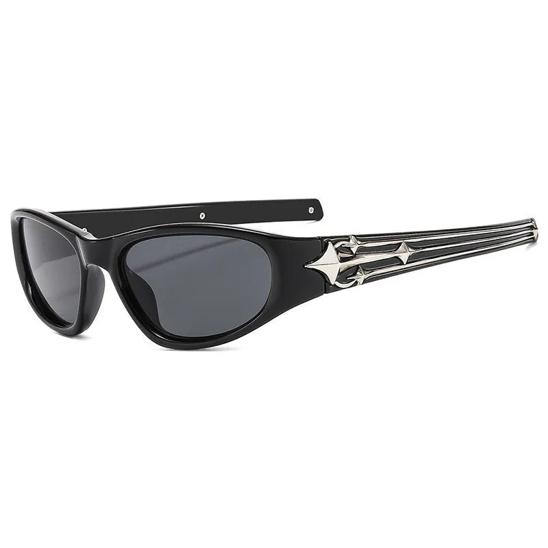 Outdoor sports sunglasses with windproof PC frame in a choice of six colour combinations