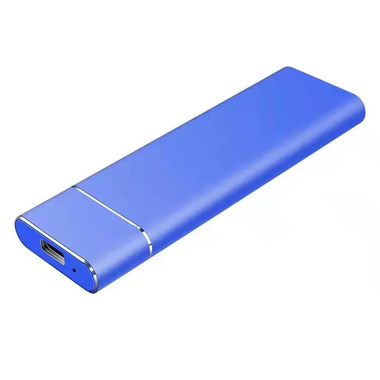 OEM external mobile hard disk with ultra-thin metal shell in black, blue, orange, red, and silver colour options