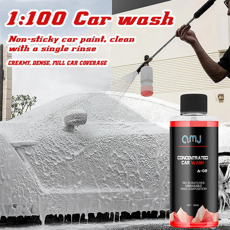 100ml bottle of super concentrated car decontamination and polishing high foam cleaner