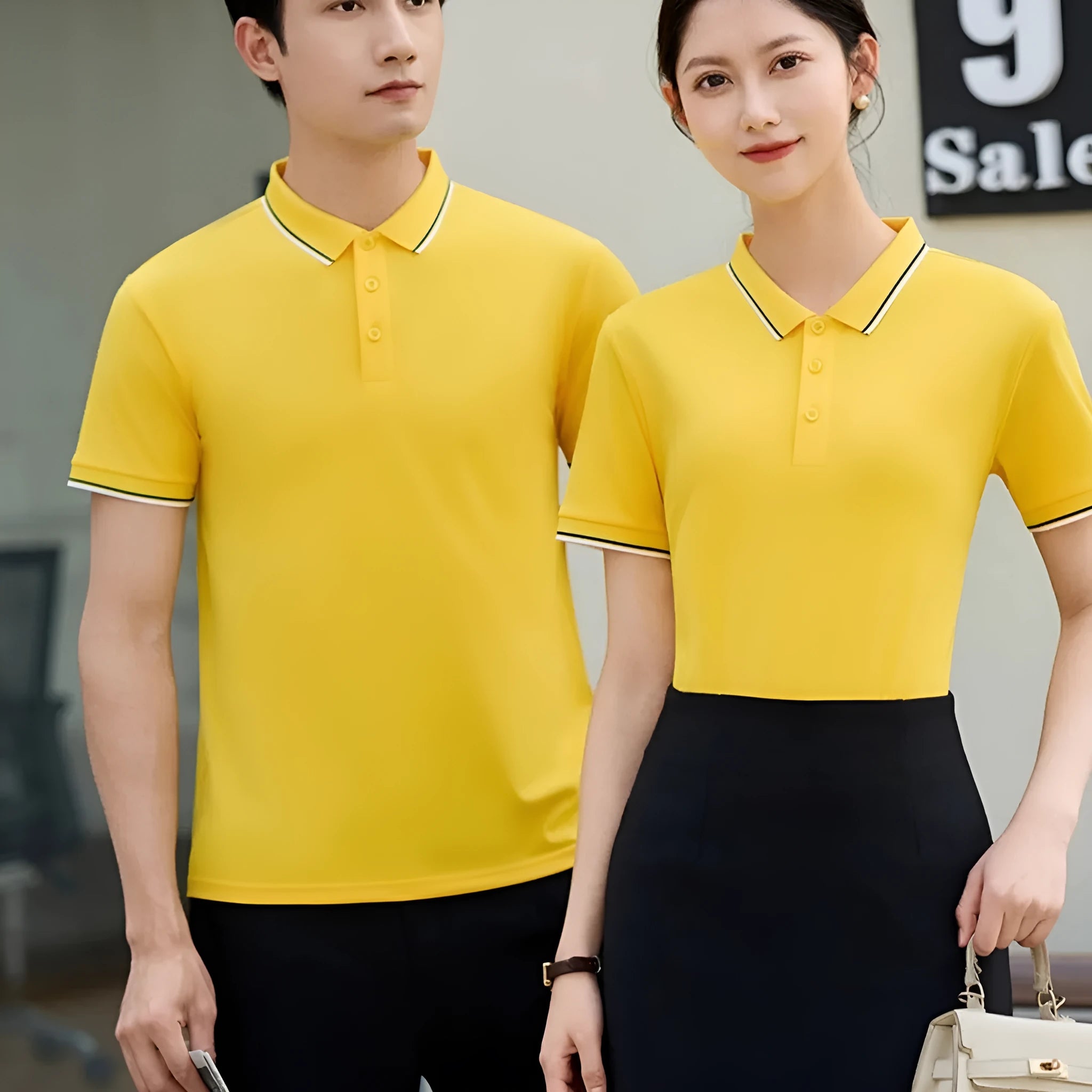 Men's Ice Ion Lapel short sleeve polo shirt in a thin fabric, shown in multiple colour options.