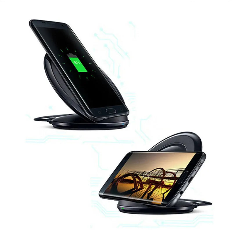 Qi wireless fast charging pad for Samsung Galaxy Note Edge in black and white colour options