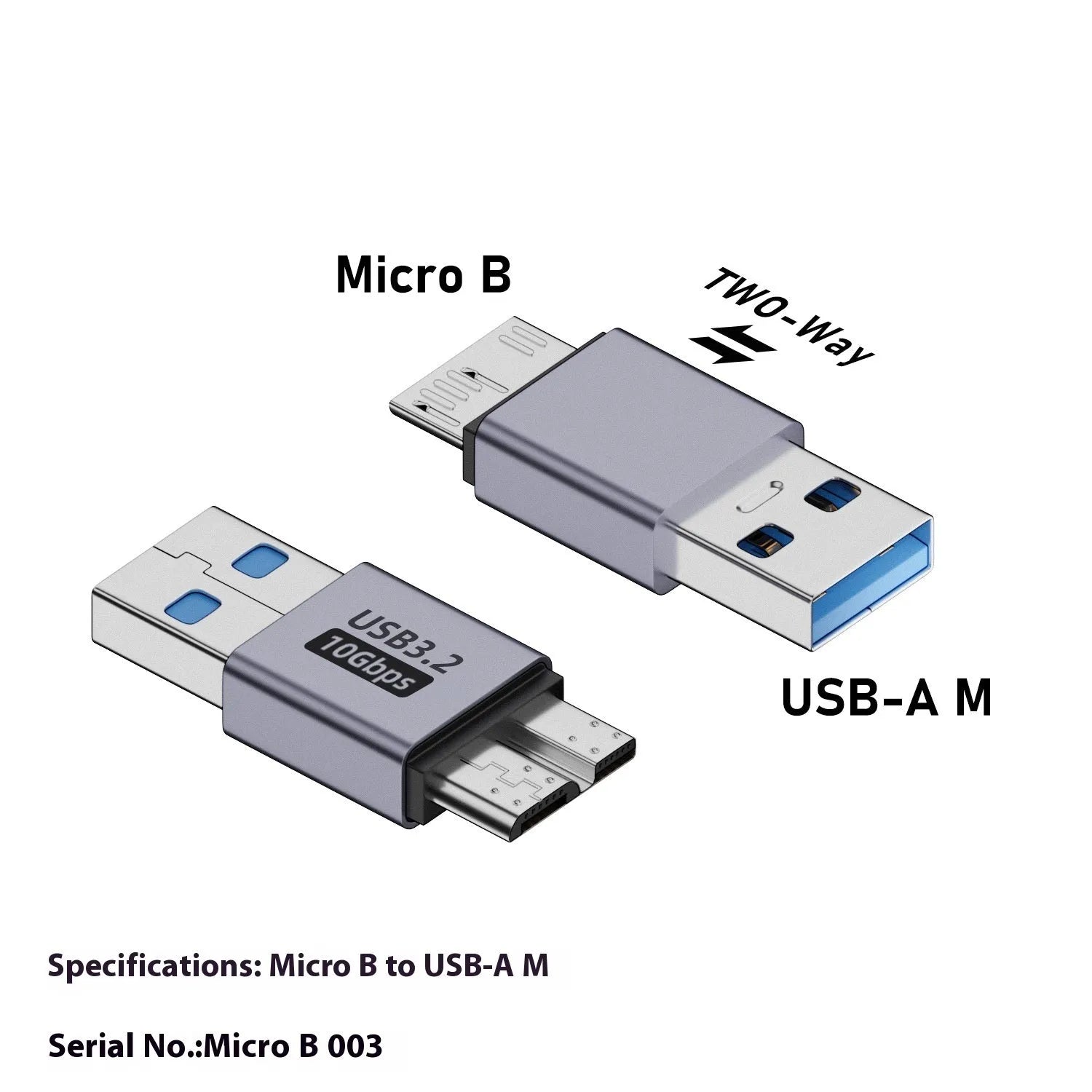 Micro B adapter converter showing Type-C and USB to Micro B connections for charging and data transfer