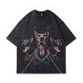 Men's loose fit character print cotton t-shirt in colour Style03916