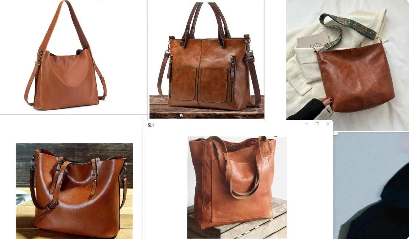 Neutral coloured vegan leather ladies' shoulder bag with an adjustable strap and zip closure.