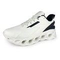 Men's breathable mesh sports shoes with EVA soles in black colour
