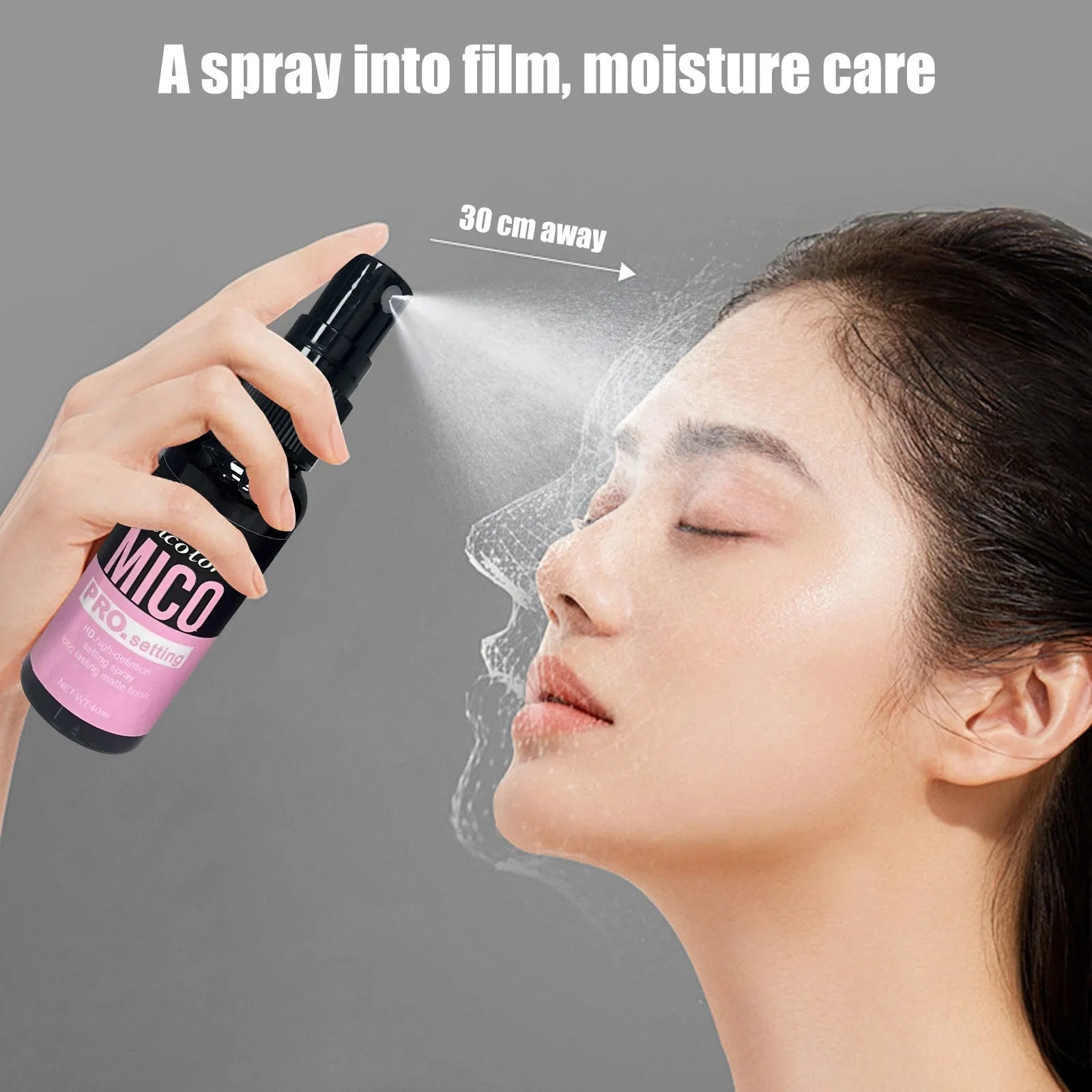 Two-in-one makeup primer and final sealer spray with 45ml and 40ml bottles