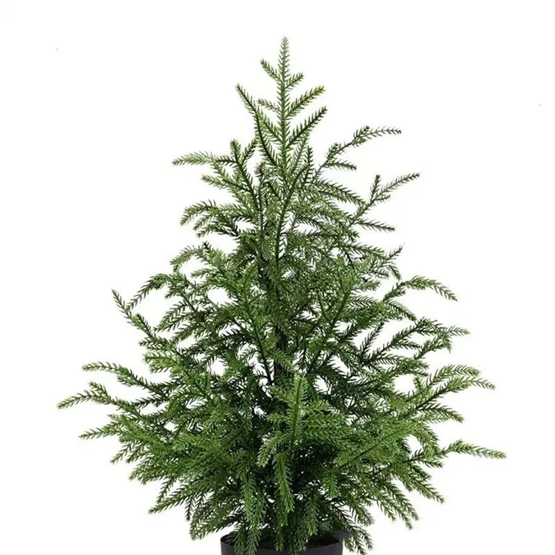 60cm Norfolk Pine Christmas tree in black flower pot with adjustable moving fork branches