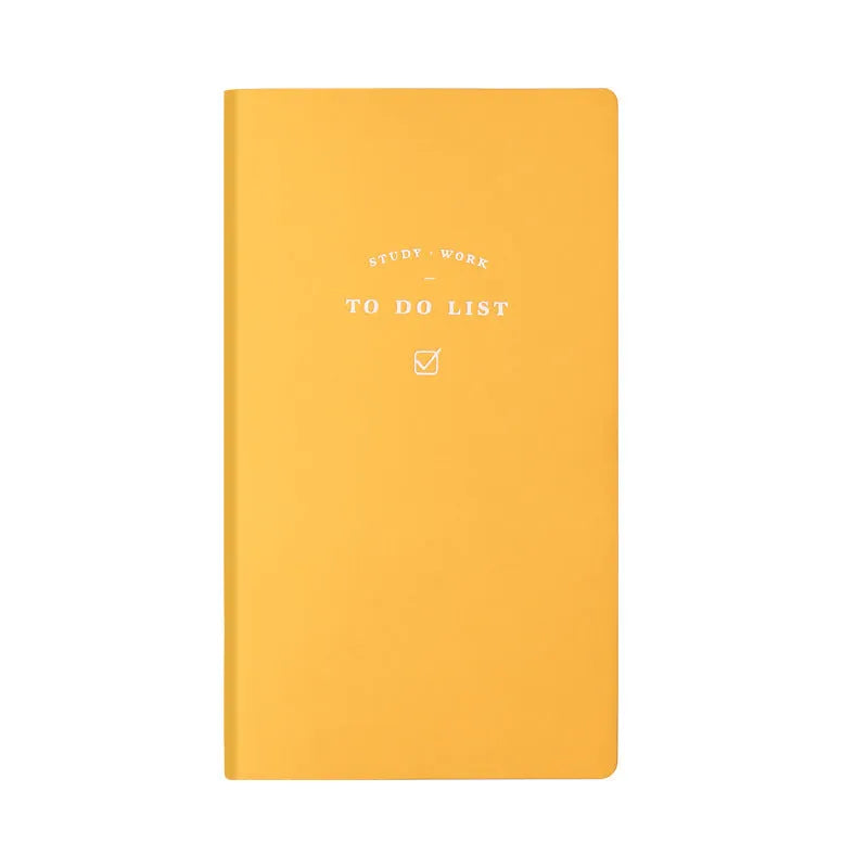 Simple style portable notebook with PU cover in blue, green, pink, or yellow, showing 96 inner pages.