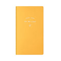 Simple style portable notebook with PU cover in blue, green, pink, or yellow, showing 96 inner pages.