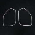 Two silver 304 stainless steel decoration strips for ROOX 40 Series interior door audio frame