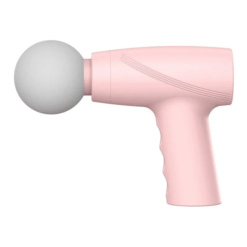 USB portable mini massage gun with brushed motor, three speed gears, and low noise design