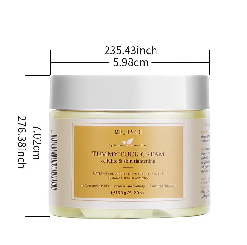 Coconut oil body cream for stretch marks and fine lines recovery, 150g abdominal recovery cream for ladies