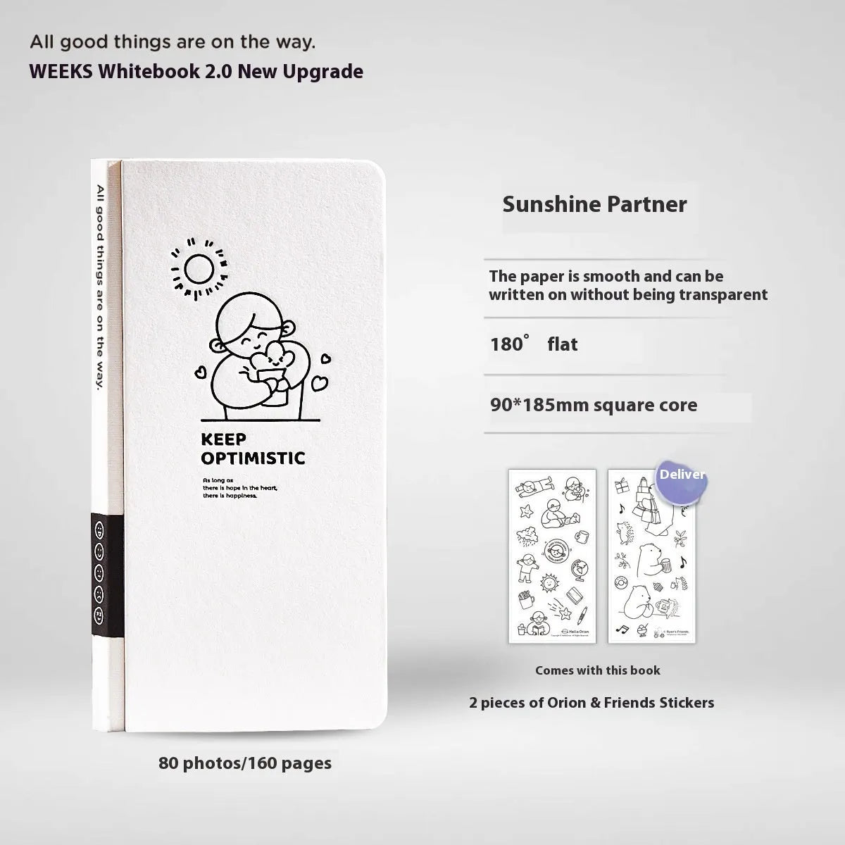 Children's simple plaid journal notebook with paper cover and colourful sticker sheets