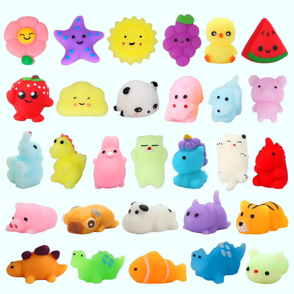 Mini cat's paw squeezing toy TPR Animal Little Biga colour pendant OPP bag packaging