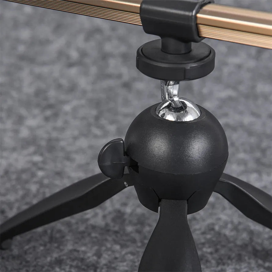 Aluminium alloy ice fishing rod holder bracket with triangle tripod base