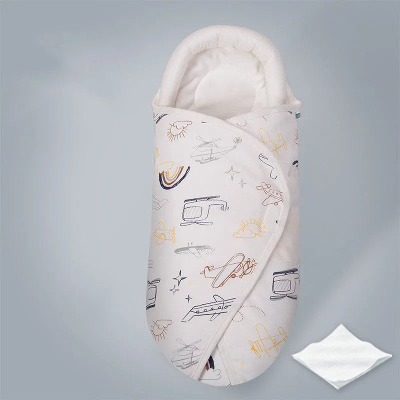 Cotton anti-startle baby swaddle blanket measuring 30 by 60 centimetres