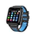 GPS smart watch with video camera and payment functions in blue, green, red, or silver