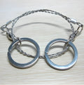 55cm stainless steel survival wire saw with pull rings for outdoor cutting tasks