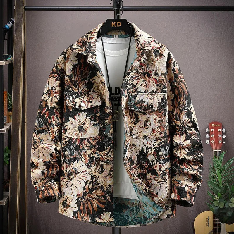 Lapel shirt coat with long sleeves and straight hem in various colour options