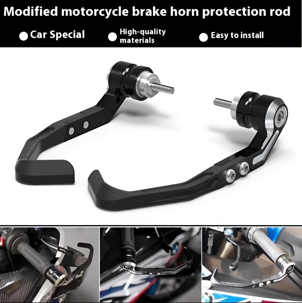 Pair of black CNC anti-slide bow guards for Honda CBR650 motorcycle.
