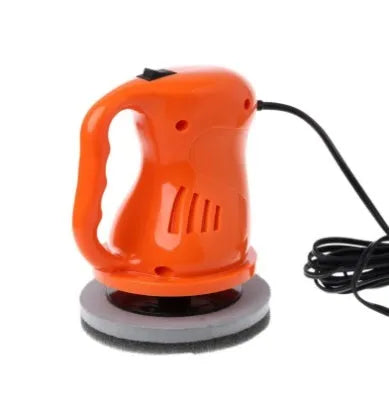 40W car polishing machine with ABS body, red colour, showing cooling holes and integrated switch handle
