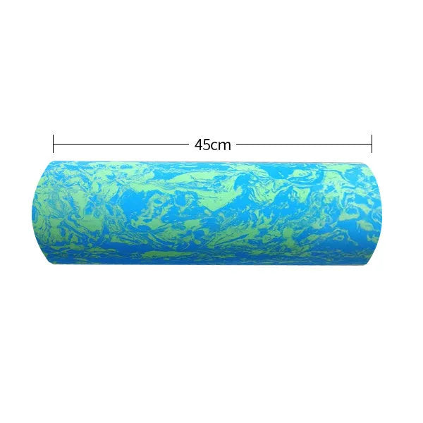 Aomardon camouflage EVA foam yoga roller for muscle massage, 45cm or 60cm, blue-green or pink-blue
