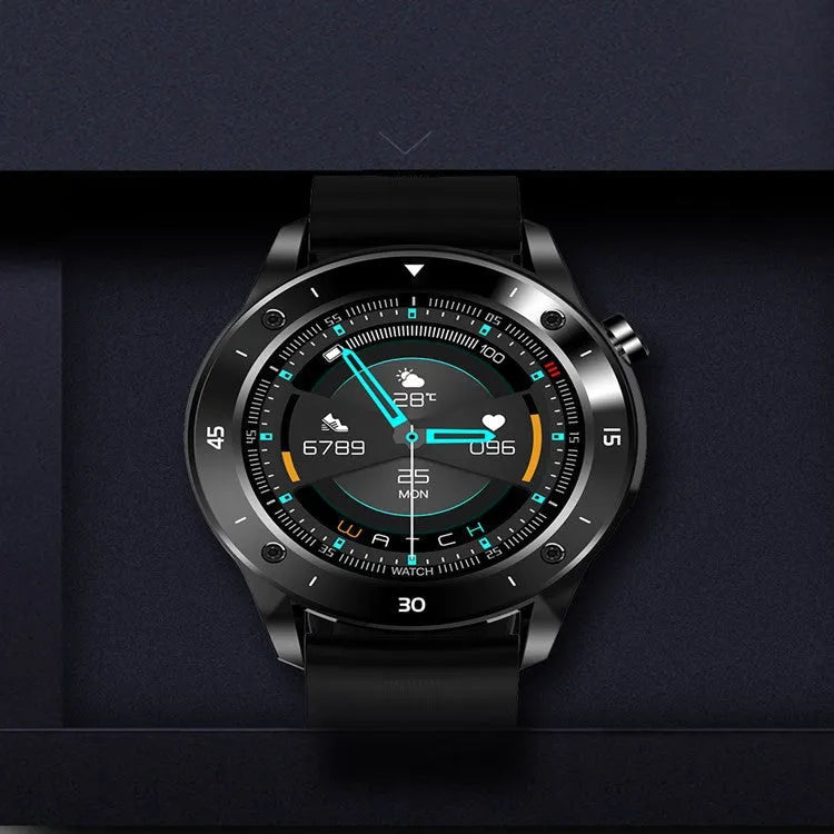 F22 smartwatch in black, green, or red with zinc alloy case and 1.54-inch screen on a TPU strap.